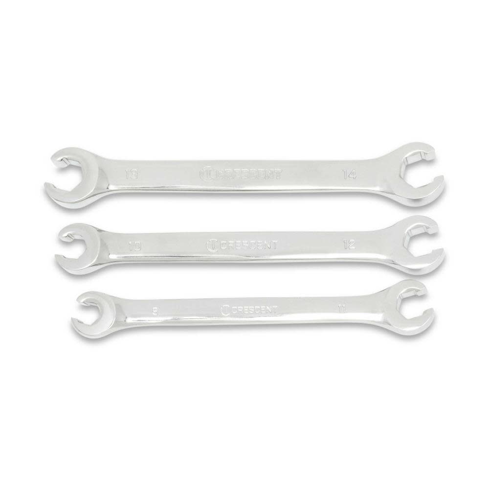 Crescent Metric Flare Nut Wrench Set 3pc - Flockneti
