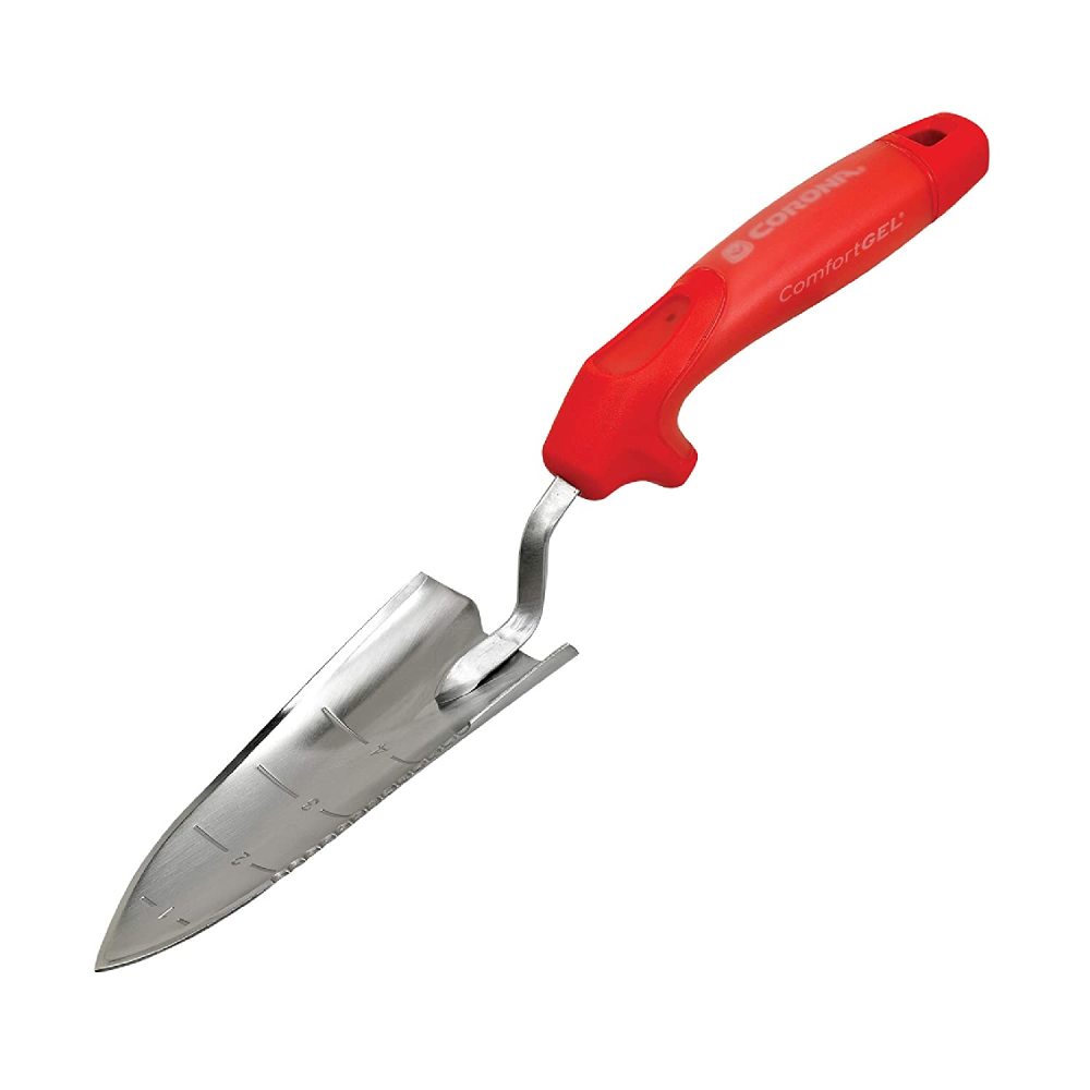 Corona Garden Hand Transplanter 7″ ComfortGEL Stainless Steel - Flockneti