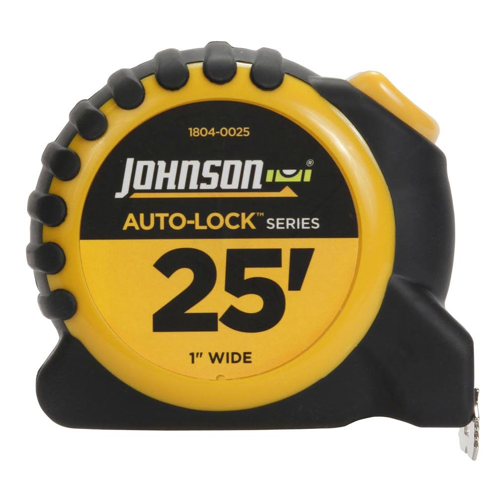 Johnson Level 25 Ft x 1 In. Auto-Lock Tape - Flockneti