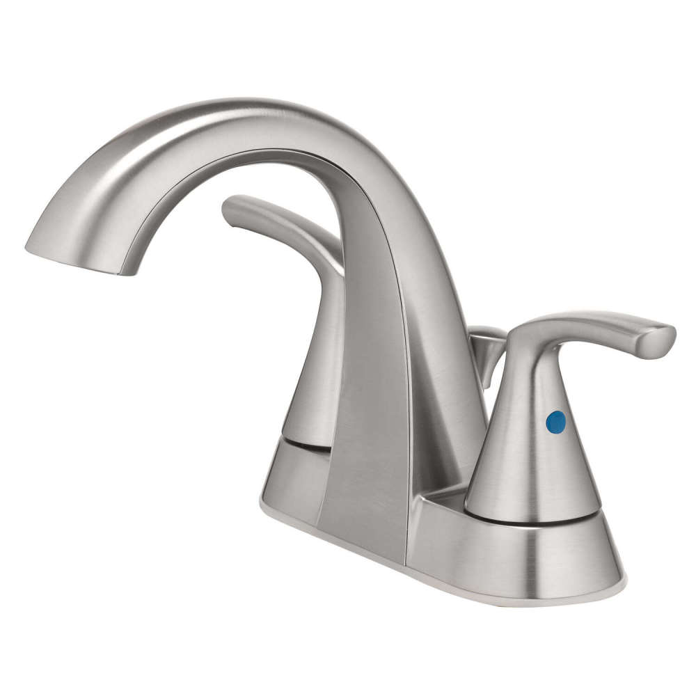 Oakbrook Bathroom Sink Faucet Two Handle Brushed Nickel - Flockneti