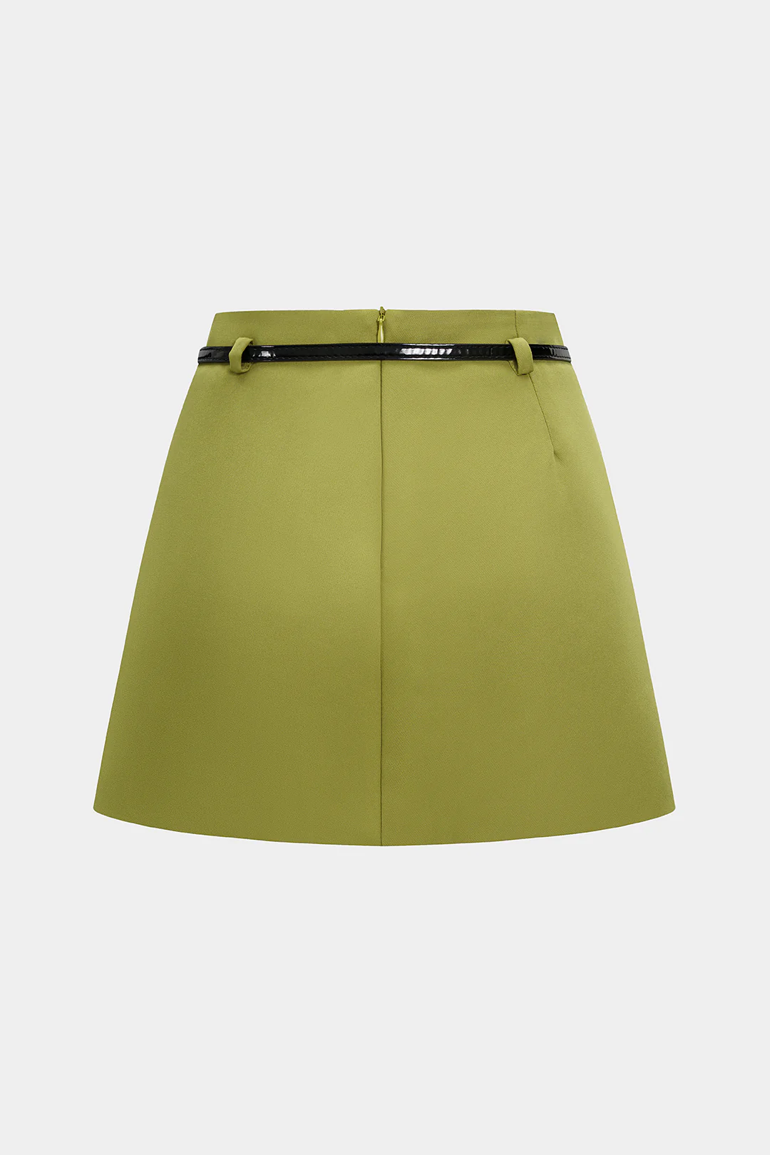 Belted A-Line Mini Skirt - Flockneti