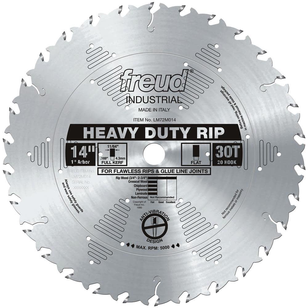 Freud 14″ Industrial Rip Blade - Flockneti