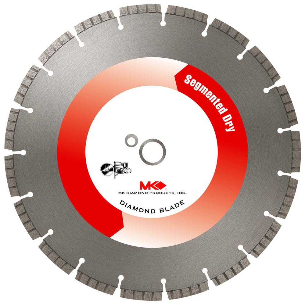 M K Diamond MK-414PB 14In Supreme Grade Diamond Blade for Hard Brick - Flockneti