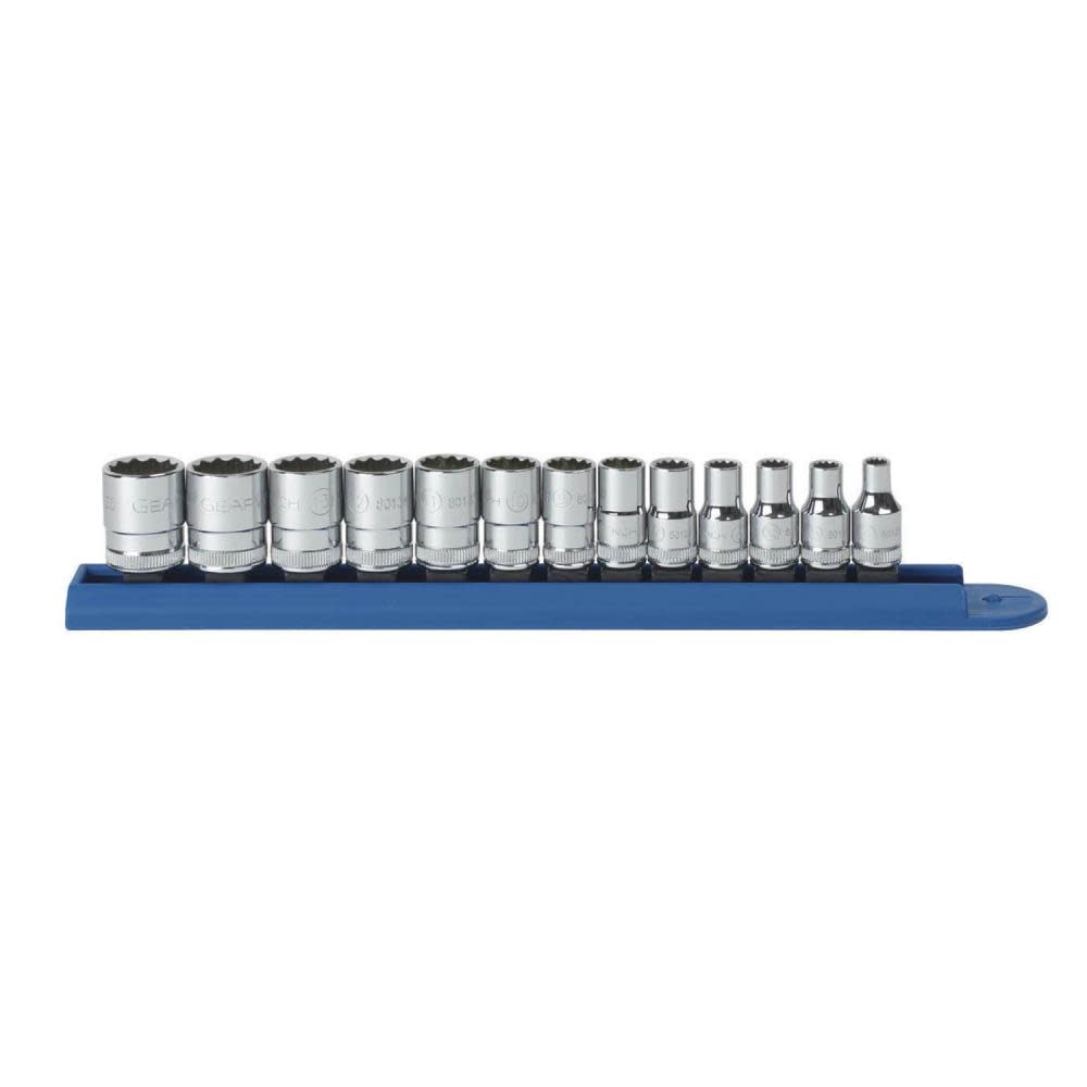 GEARWRENCH 13 Pc 1/4″ Drive 12 Point Standard Metric Socket Set - Flockneti