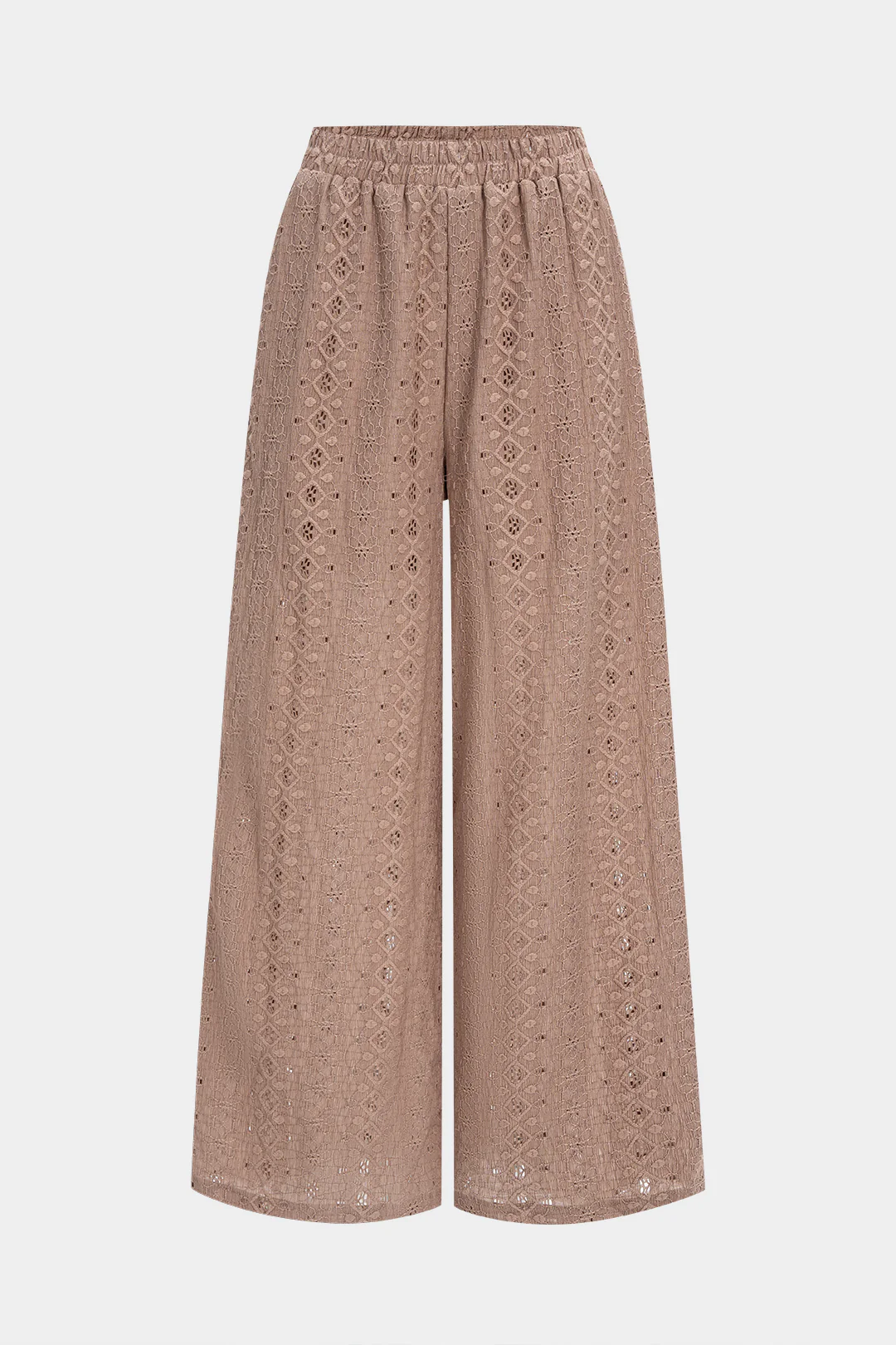 Cut Out Embroidery Trousers - Flockneti