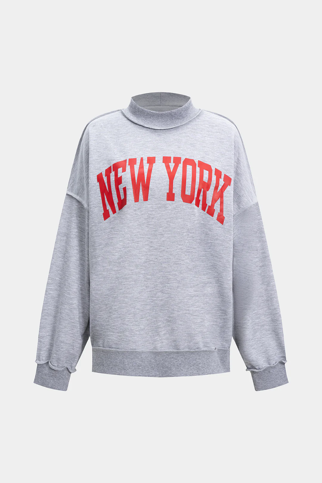 Letter Print Long Sleeve Sweatshirt - Flockneti