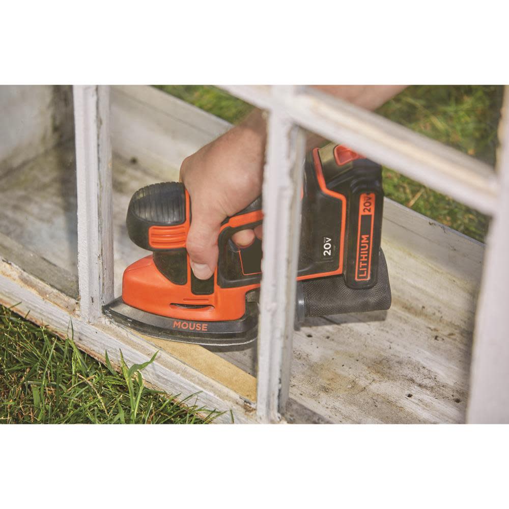 Black and Decker 20V MAX MOUSE Cordless Sander Kit - Flockneti