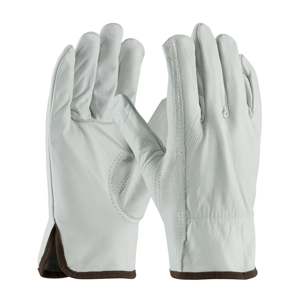 Protective Industrial Products Top Grain Cowhide Leather Drivers Superior Grade Keystone Thumb Medium - Flockneti