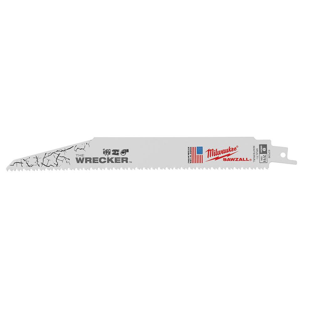 Milwaukee The Wrecker Multi-Material SAWZALL Blade 9 In. 7/11TPI 5 pk - Flockneti