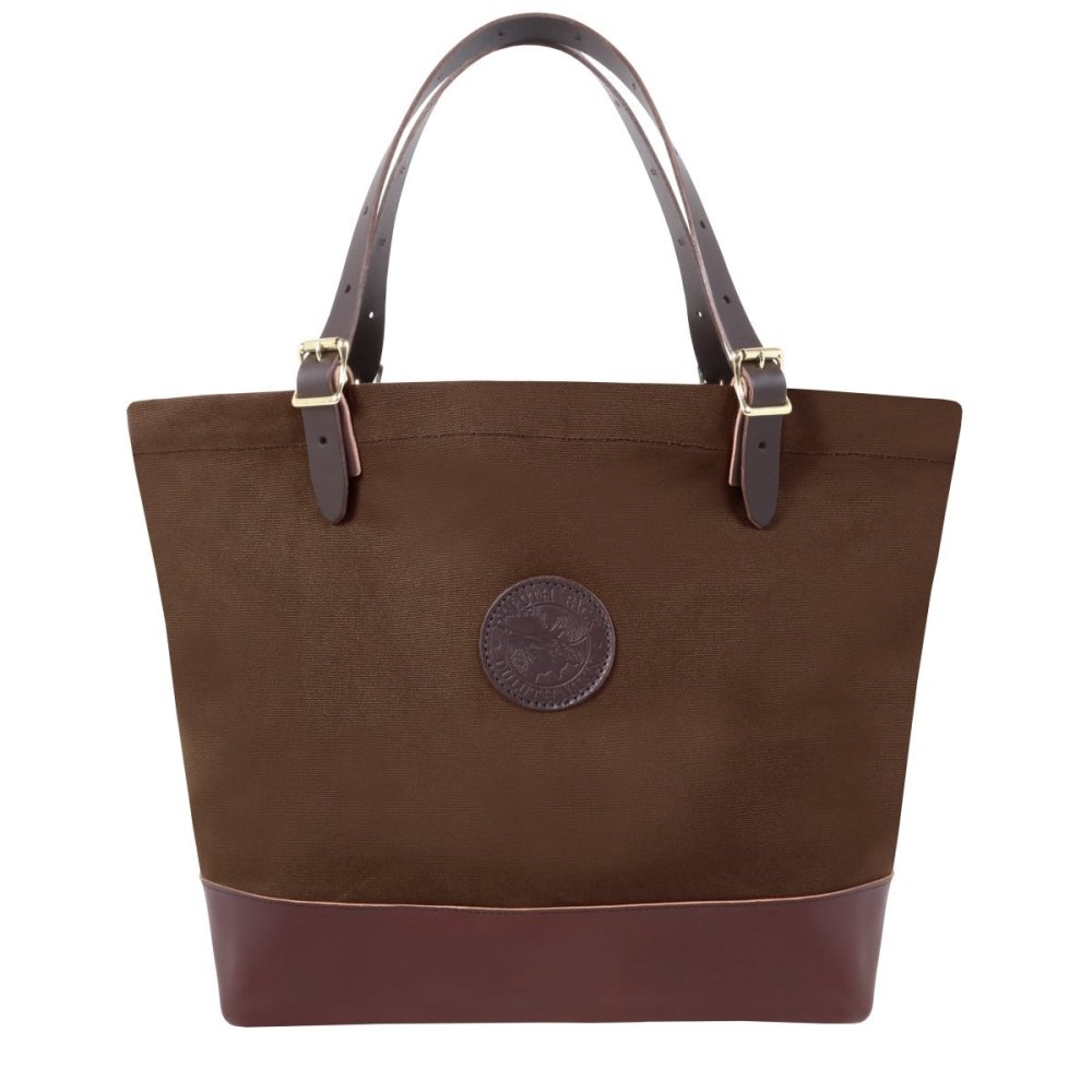 Duluth Pack 33 Liter Capacity Brown Deluxe Market Tote - Flockneti