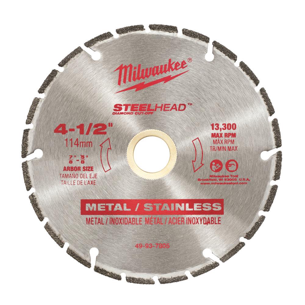 Milwaukee 4-1/2 In. STEELHEAD Diamond Cut-Off Blade - Flockneti