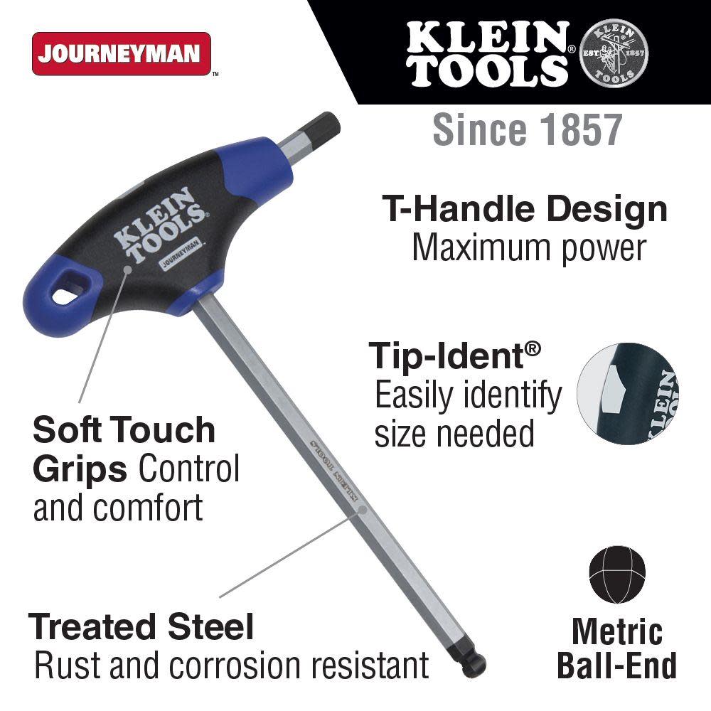 Klein Tools 6″ Metric Ball End T-Handles 8 Pc - Flockneti