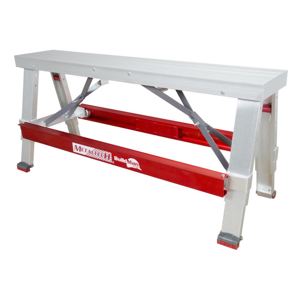Metaltech Build Man 18-30 in.Drywall Bench - Flockneti