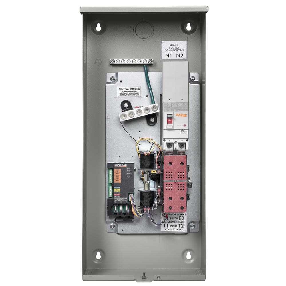 Generac 100 Amp Service Rated 120/240 Single Phase NEMA 3R Smart Transfer Switch - Flockneti