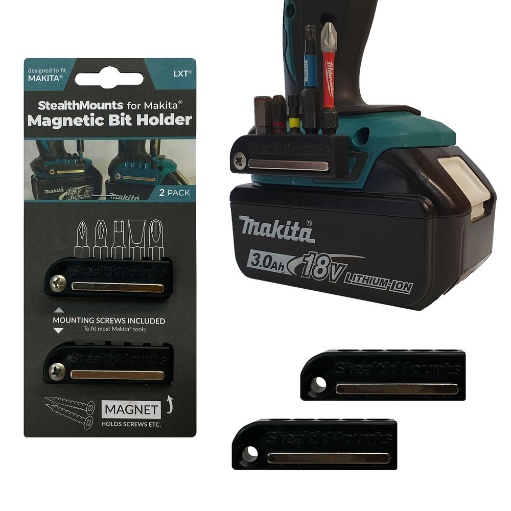 Stealthmounts BLACK Bit Holder for Makita 2pk - Flockneti