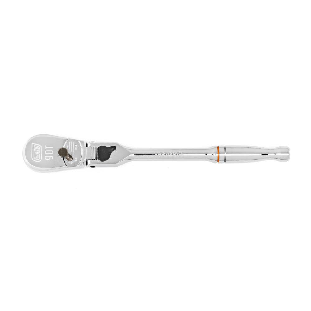 GEARWRENCH 1/4″ Drive 90-Tooth Locking Flex Head Teardrop Ratchet 7″ - Flockneti