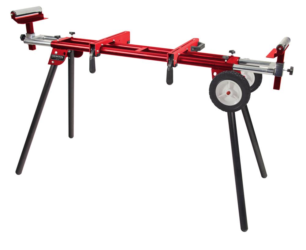 General International Miter Saw Stand with Solid Tires - Flockneti