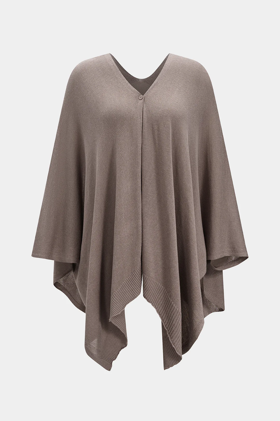 Knit V-Neck Ribbed Outerwear - Flockneti