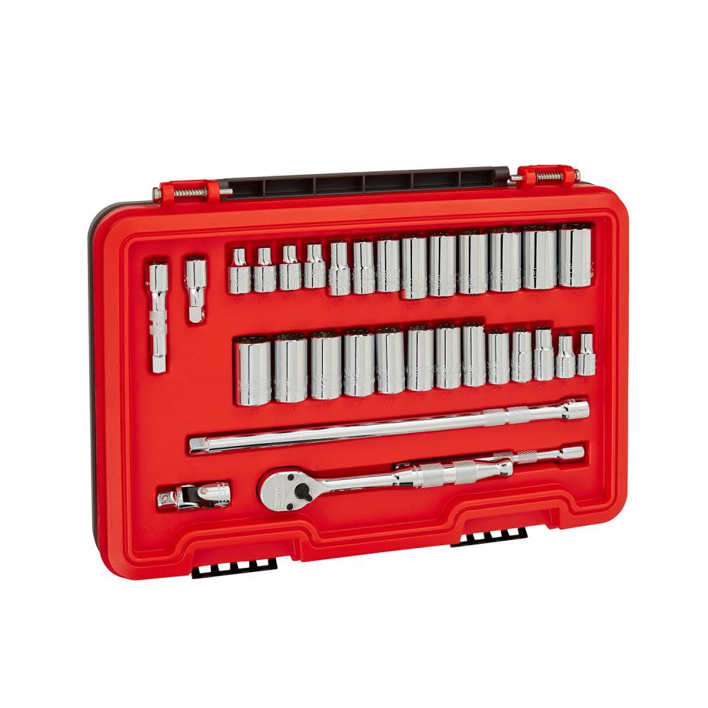 Proto Socket Set 3/8 DR SAE & MM 12pt AERO 32pc - Flockneti