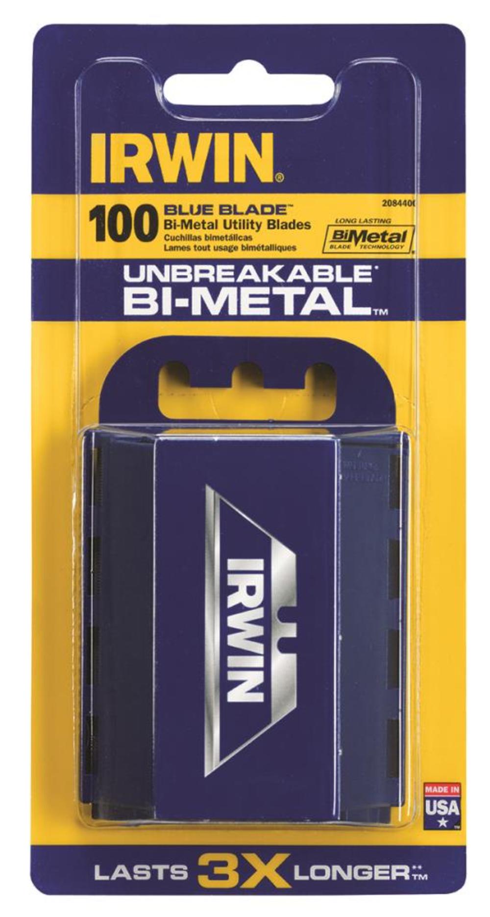 Irwin Bi-Metal Utility Knife Blades 100 pk. - Flockneti