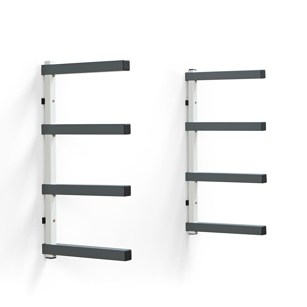 Bora Portamate Wall Mounted Storage Rack 4 Level Gray/White - Flockneti