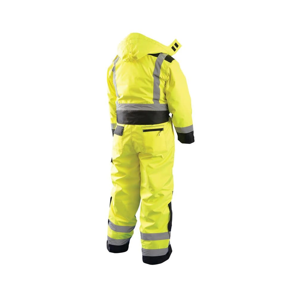 Occunomix Hi-Vis Yellow Class 3 High-Visibility Winter Coverall XL - Flockneti