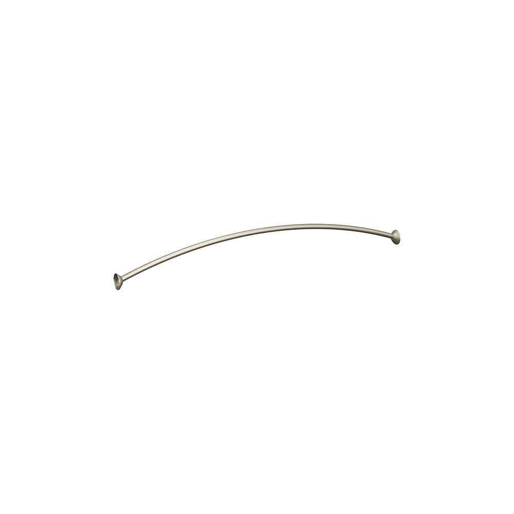 Moen Shower Rod Brushed Nickel 72″ Adjustable Curved - Flockneti