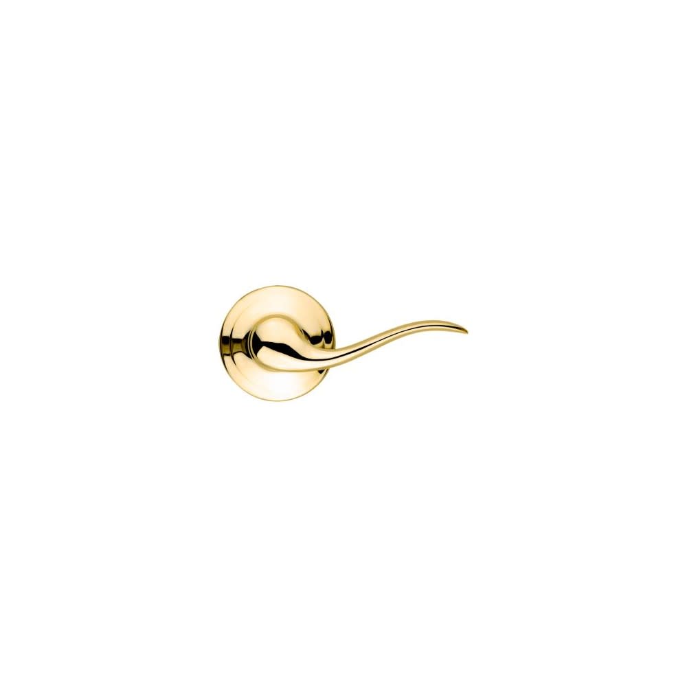 Kwikset Tustin Dummy Door Lever Polished Brass Right Pull Only - Flockneti