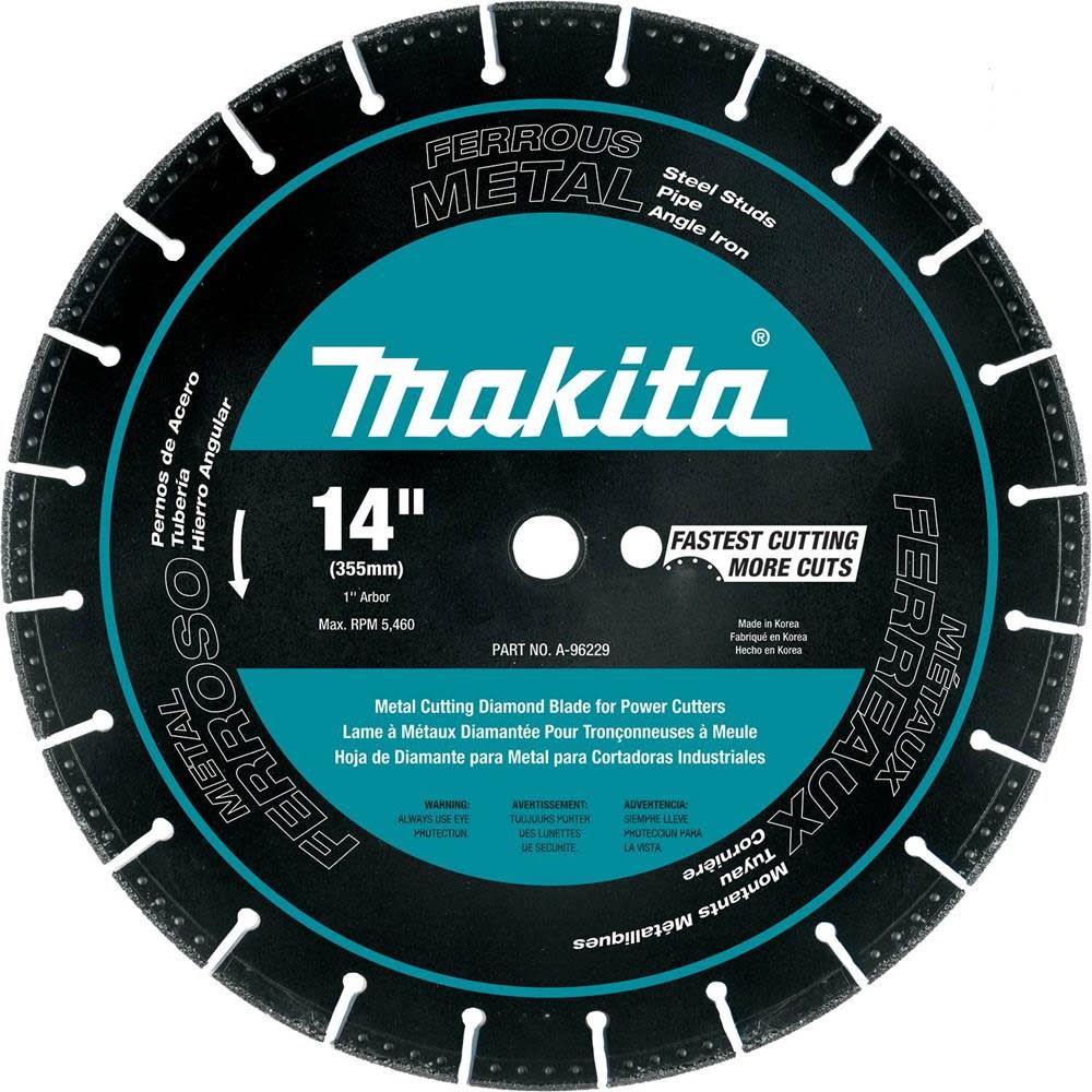 Makita 14 in. Segmented Metal Cutting Diamond Blade - Flockneti