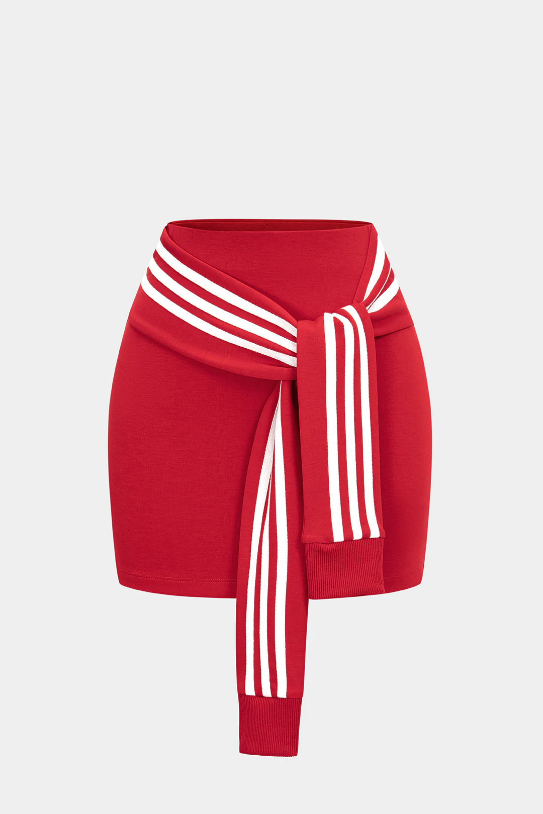 Contrast Stripes Tie-Up Skirt - Flockneti