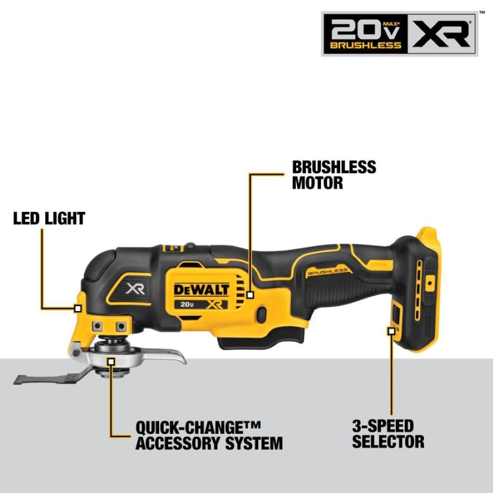 DEWALT 20V MAX XR Oscillating Tool Kit 3-Speed - Flockneti