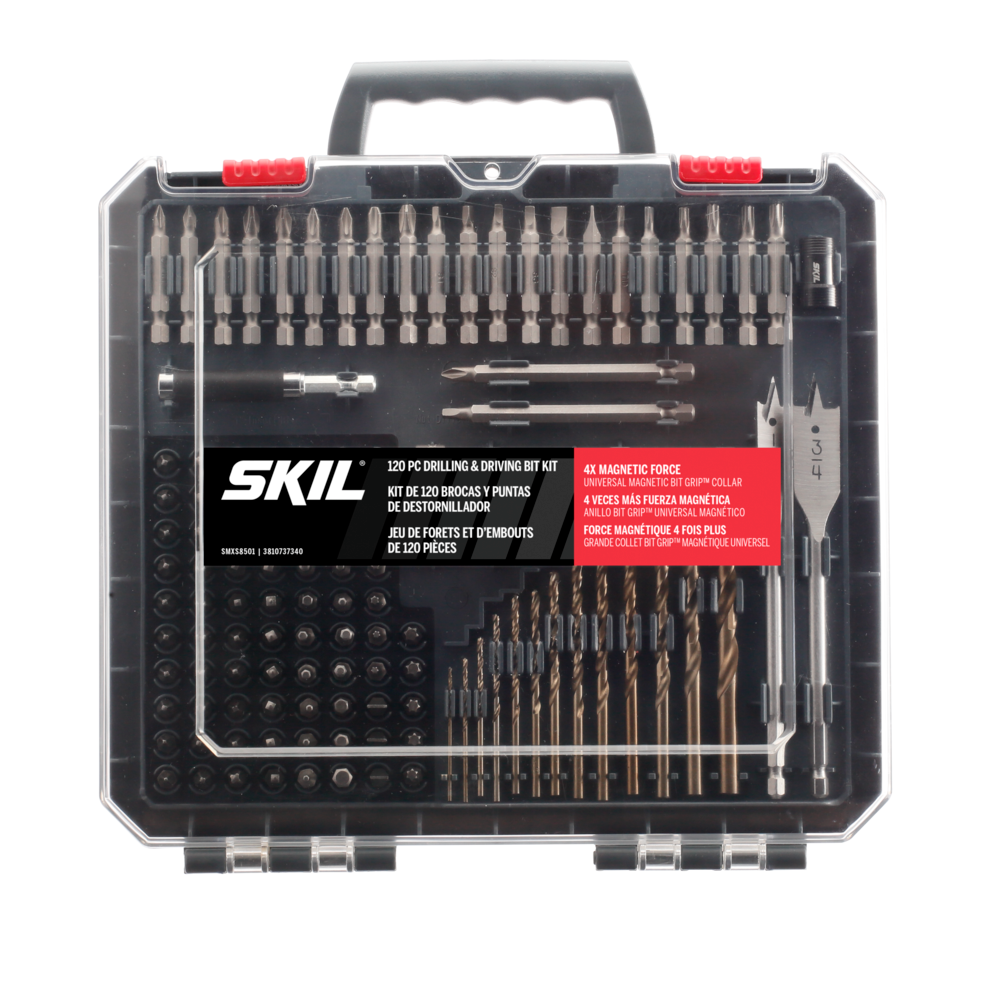 SKIL Drilling and Screw Driving Kit with Bit Grip 120pc - Flockneti