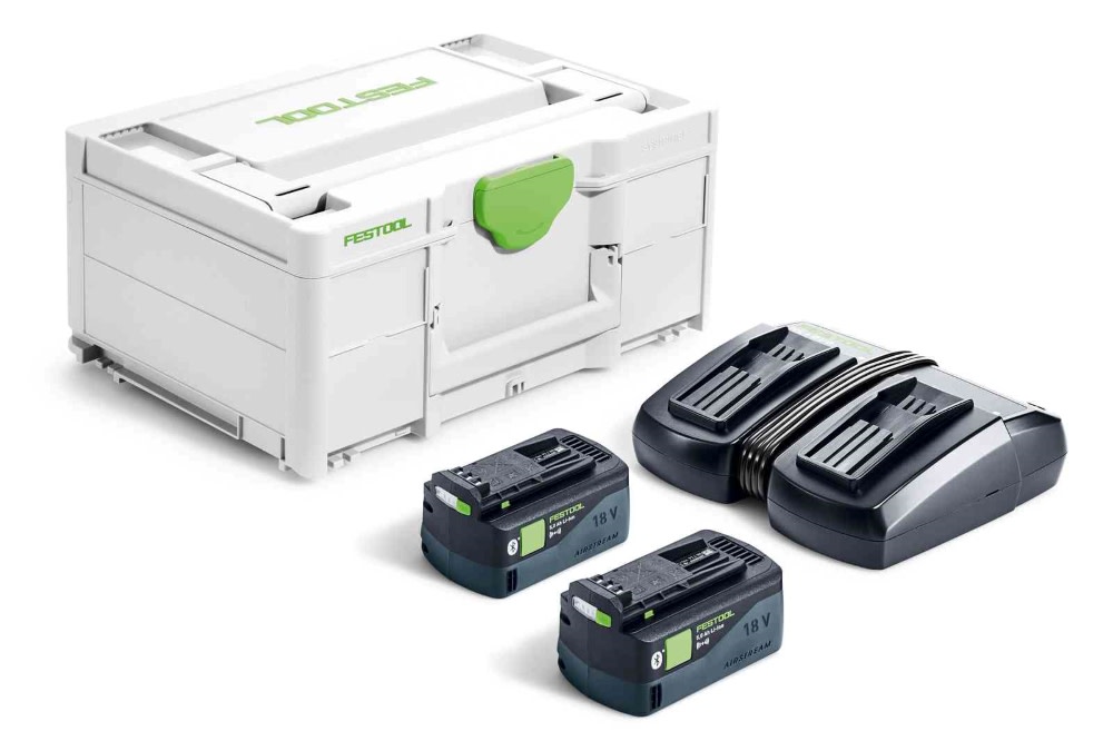 Festool Festool Energy Battery Pack Set SYS 18V 2×5 0/TCL 6 DUO - Flockneti
