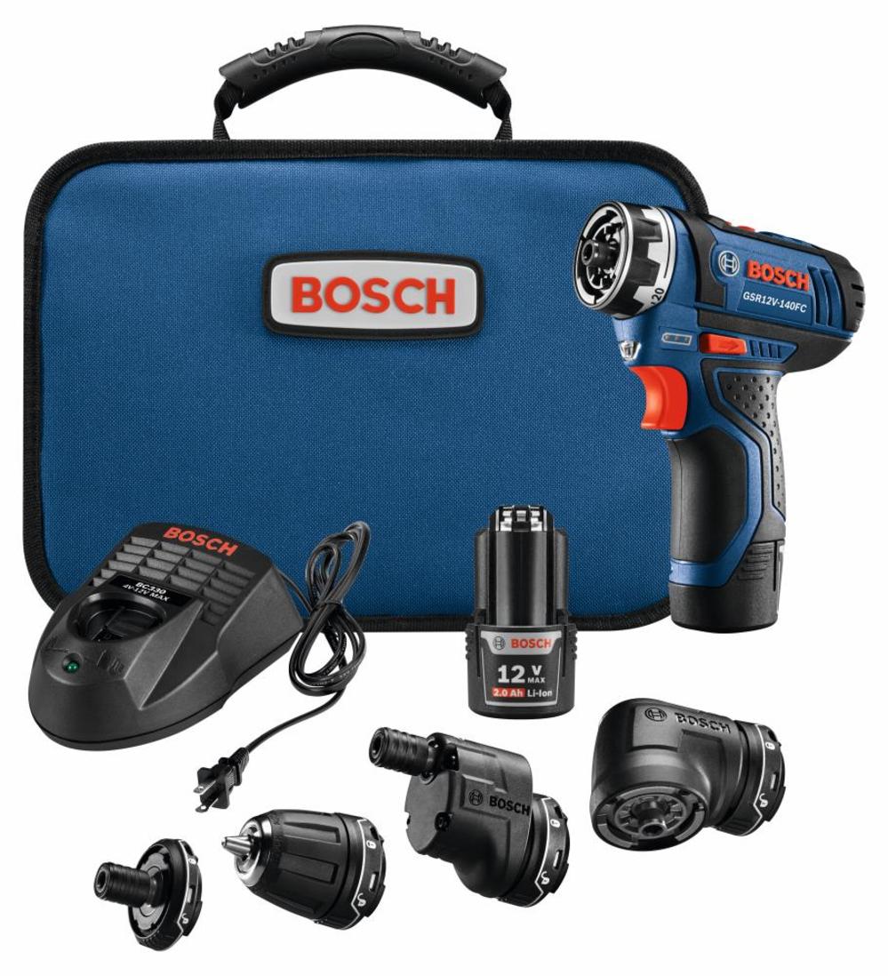Bosch 12V Max Flexiclick 5-In-1 Drill/Driver System Kit - Flockneti