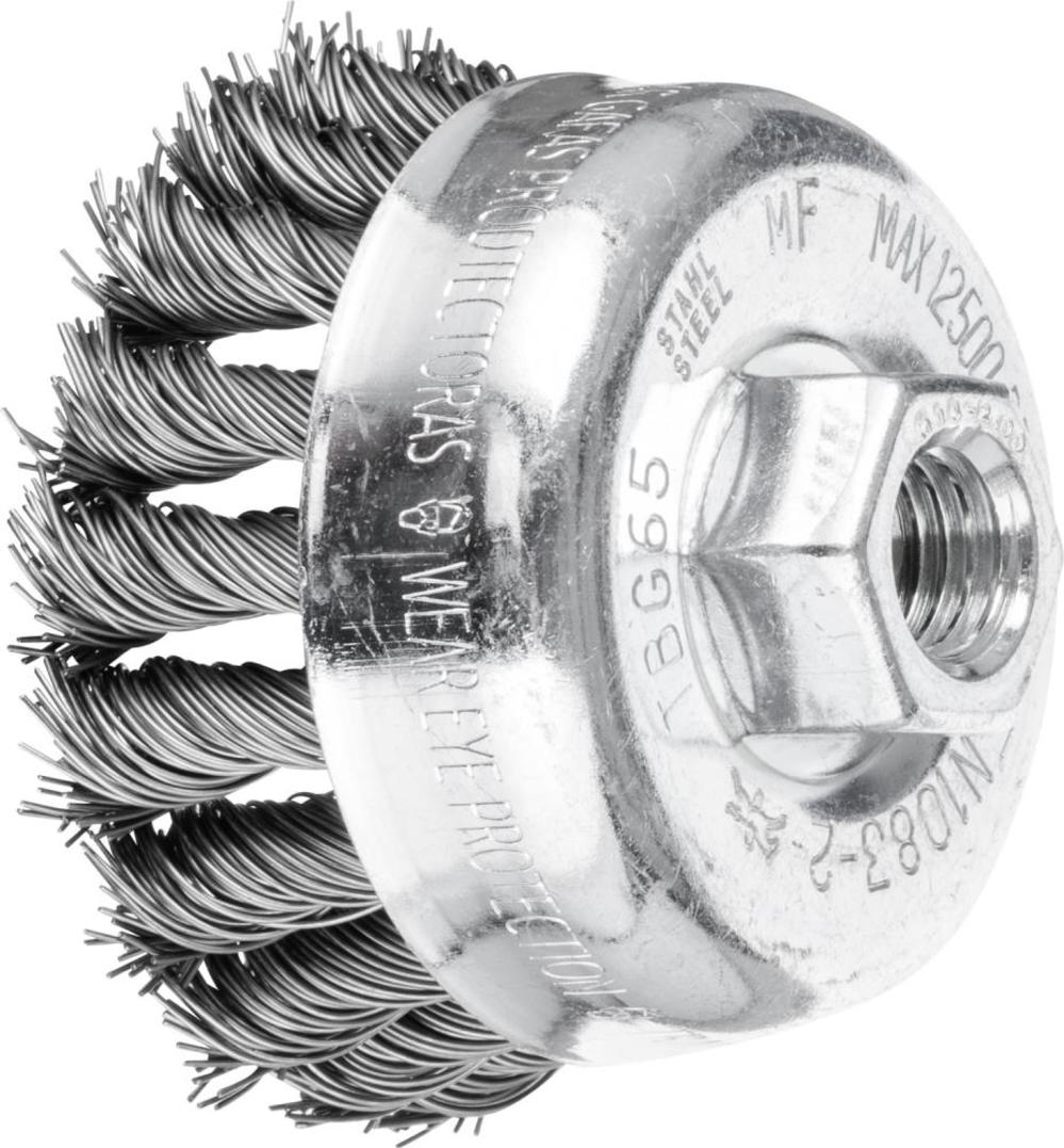 Pferd 2-3/4″ Knot Wire Cup Brush – .020 CS Wire 5/8-11 Thread (ext.) - Flockneti