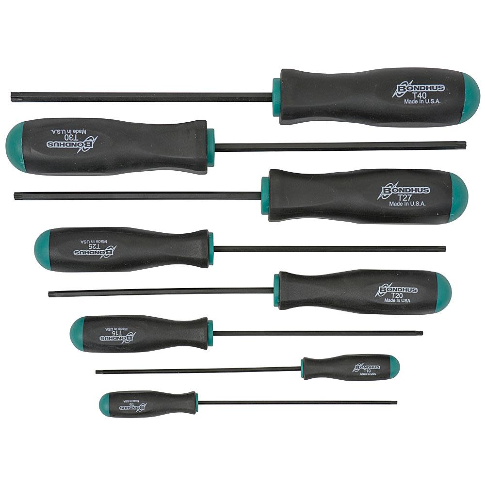 Bondhus 8pc Torx Screwdriver Set T9-T40 - Flockneti