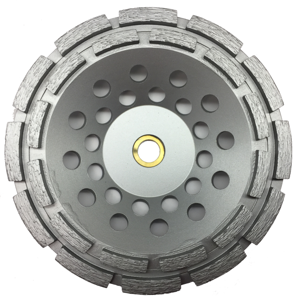 Diteq 7″ CD-33 Double Row Diamond Cup Wheel 7/8″-5/8″ - Flockneti