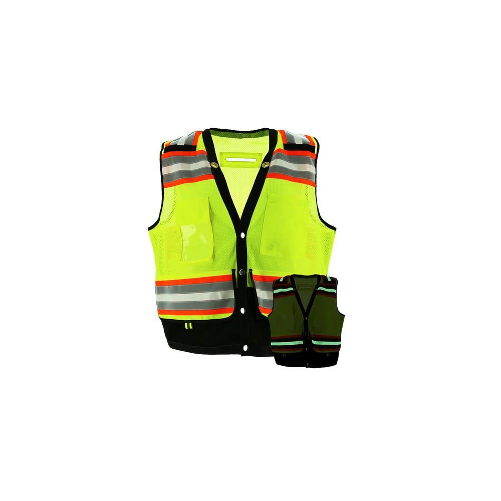 Majestic Glove Surveyors Vest Hi-Vis Yellow Small - Flockneti