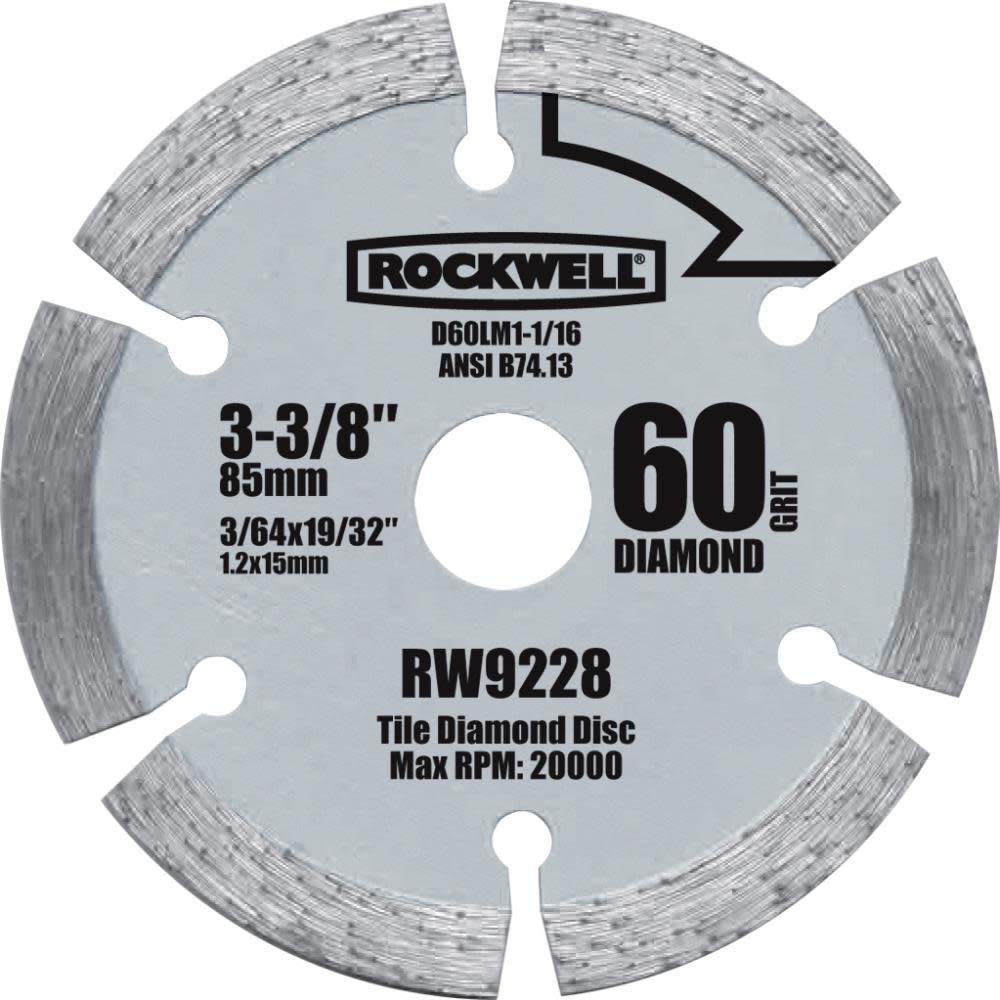 Rockwell 3-3/8-in Continuous Diamond Circular Saw Blade - Flockneti