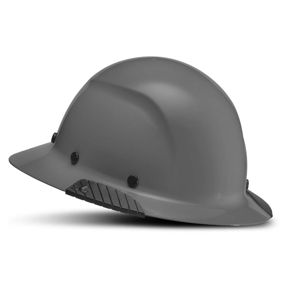 Lift Safety Hard Hat DAX Gray Carbon Fiber Full Brim - Flockneti