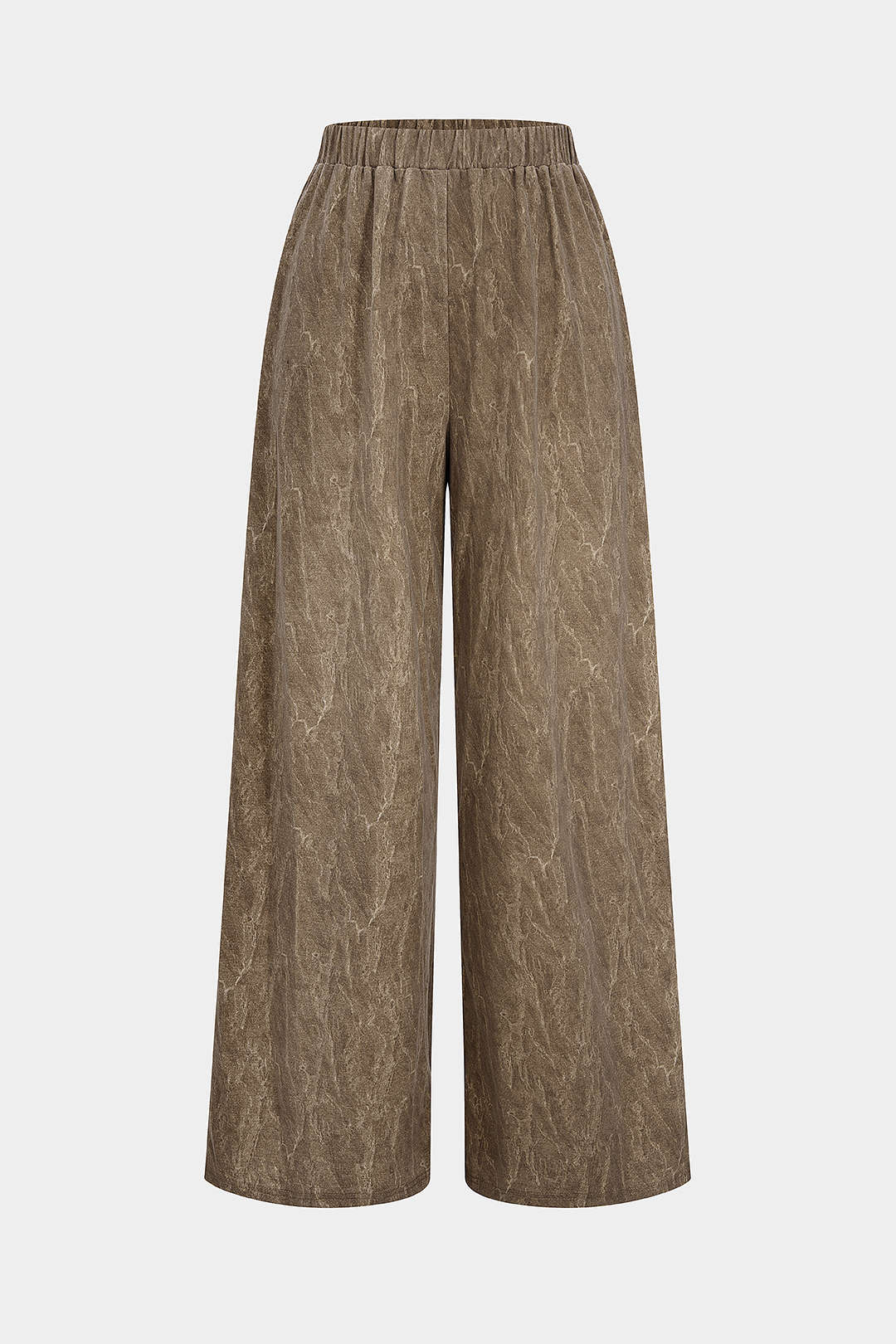 High Waist Washed Trousers - Flockneti