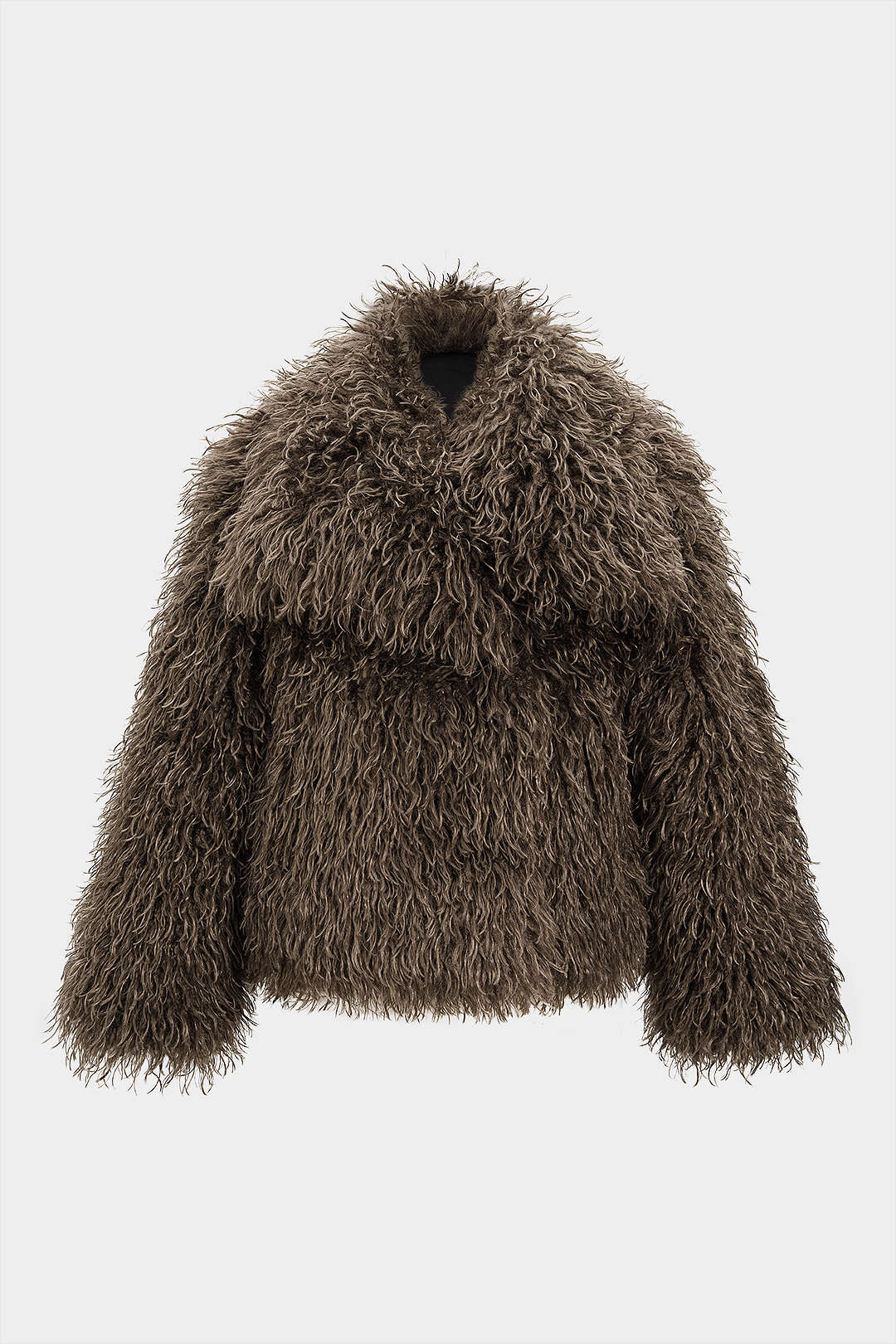 Faux Fur Cropped Coat - Flockneti