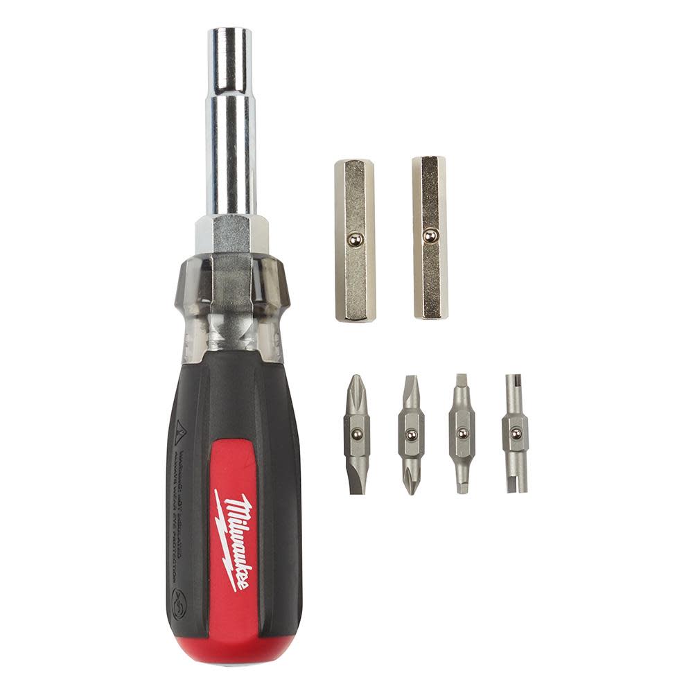Milwaukee 13-in-1 Cushion Grip Screwdriver with Schrader Bit - Flockneti