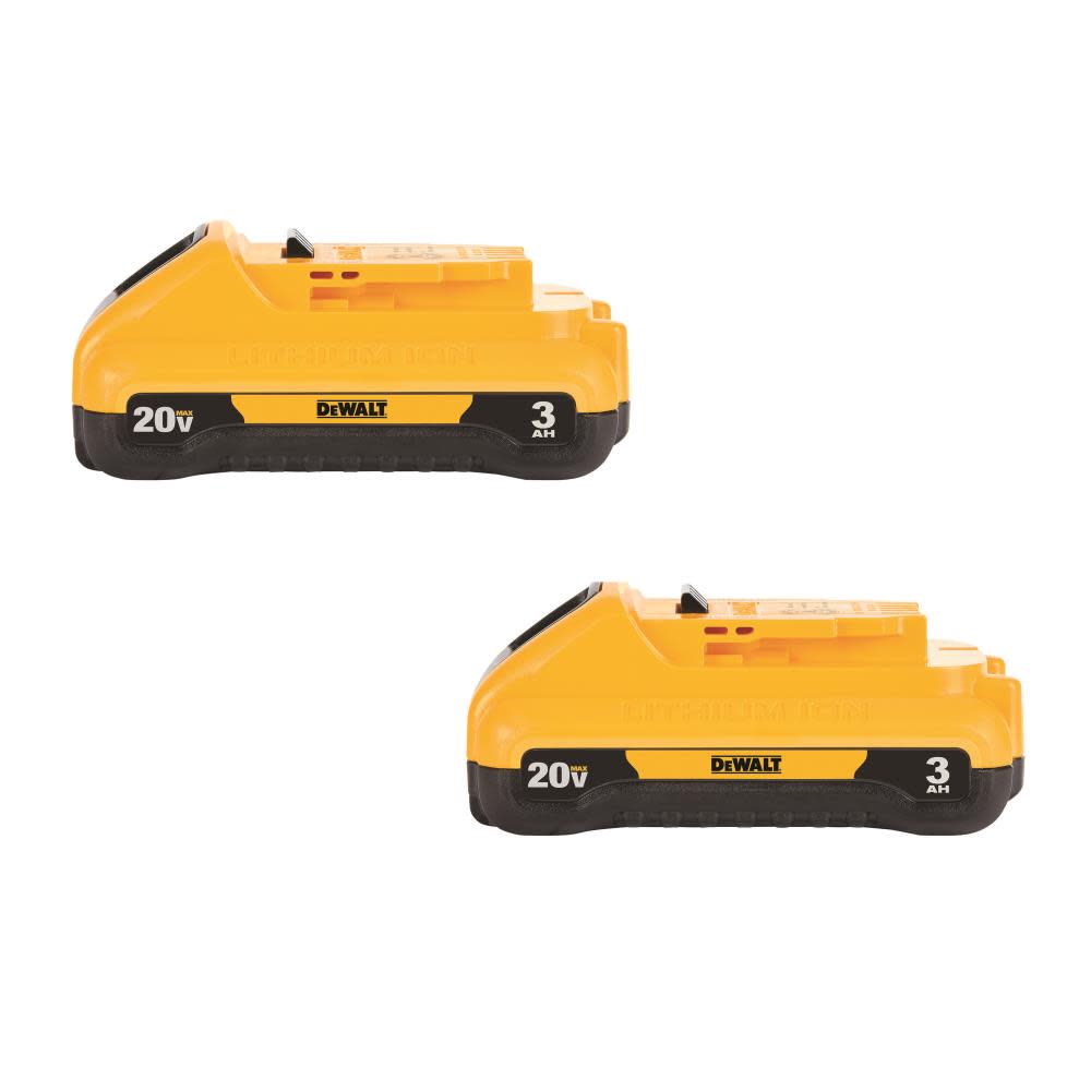 DEWALT 20V MAX 3 Ah Compact Battery 2-Pack - Flockneti