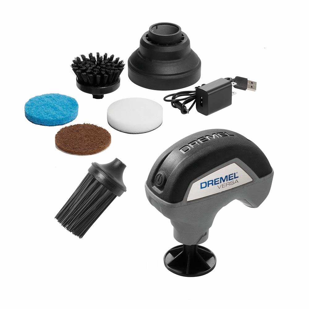 Dremel 4V Max Versa Power Scrubber Cordless Automobile Cleaning Kit - Flockneti
