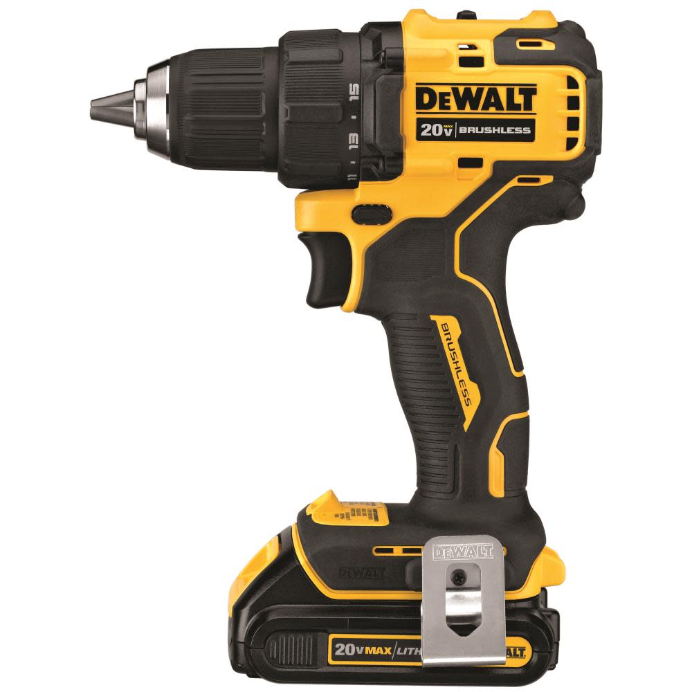 DEWALT 20V MAX* Brushless Compact 1/2 in. Drill/Driver Kit (2 Batteries) - Flockneti