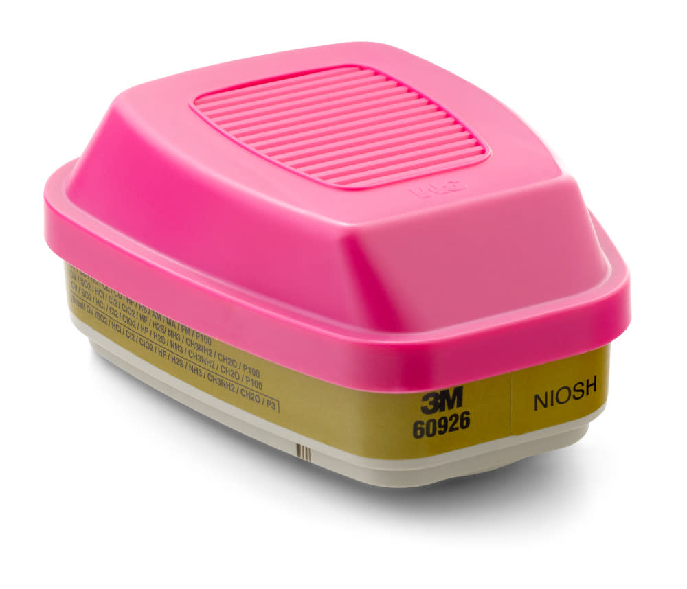 3M Multi Gas/Vapor Cartridge/Filter 60926 P100 - Flockneti