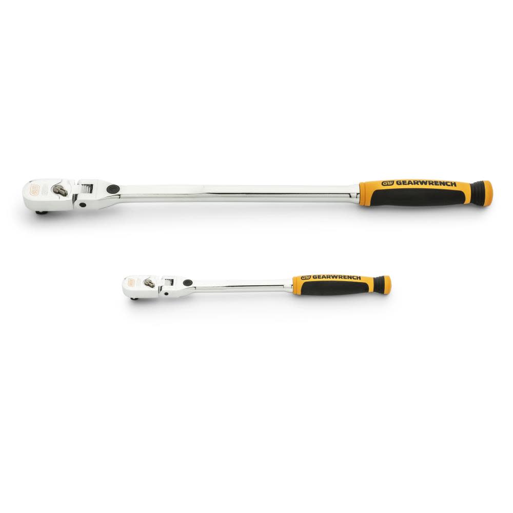 GEARWRENCH 1/4″ & 3/8″ Drive Flex Head Ratchet 2pc - Flockneti