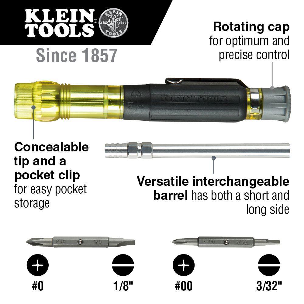 Klein Tools Electronics Screwdriver 4-in-1 - Flockneti