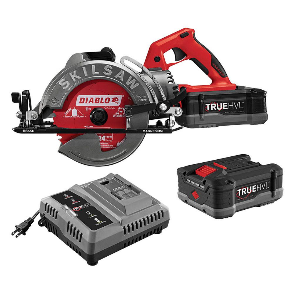 Skilsaw 7 1/4″ Worm Drive Saw Kit with Carbide Blade - Flockneti